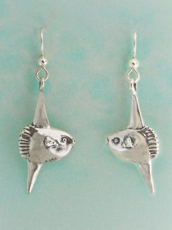 Mola Mola Earrings Fish Earring Set Mola Mola by martymagic