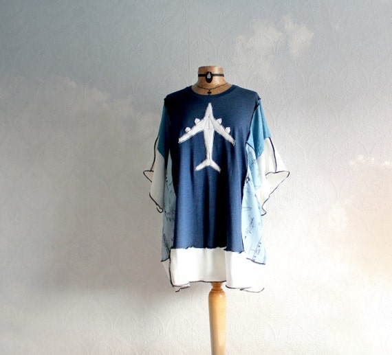 blue plane shirt