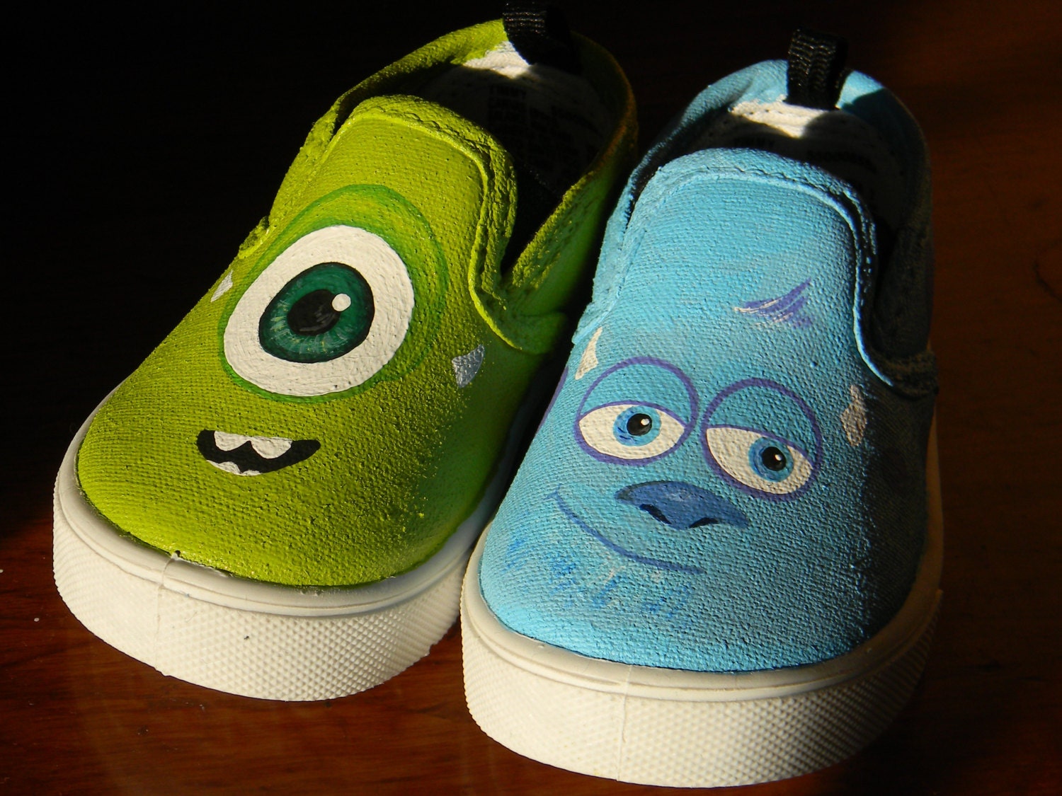 Painted Toddler Canvas Shoes Monsters Inc. by MyRainbowVeins