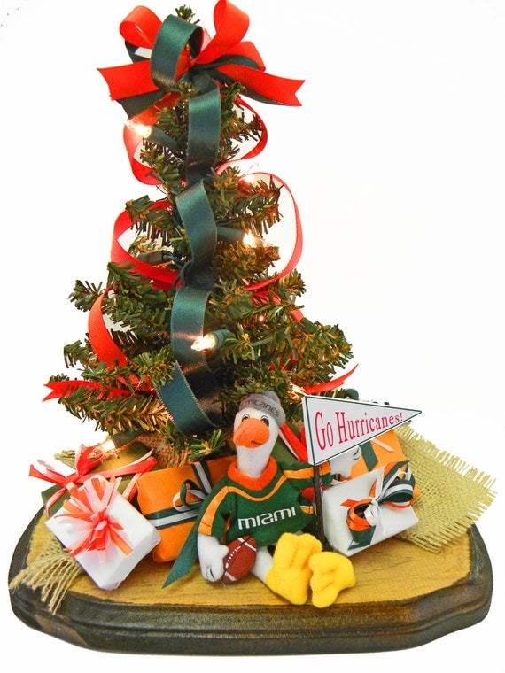 miami hurricanes team spirit table top by abodedecorgifts miami hurricanes team spirit table top by abodedecorgifts