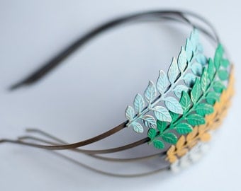Aphrodite - Hand Painted - Metal Filigree Headband