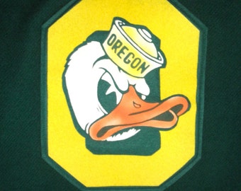 1950's University of Oregon Pendleton Blanket // 100% Wool // Donald Duck Mascot