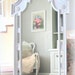 DECORATIVE VINTAGE MIRROR 52"x24" Shabby Chic Baby Nursery Mirror Princess Mirror White Vintage Mirror Ornate Decorative White Decor