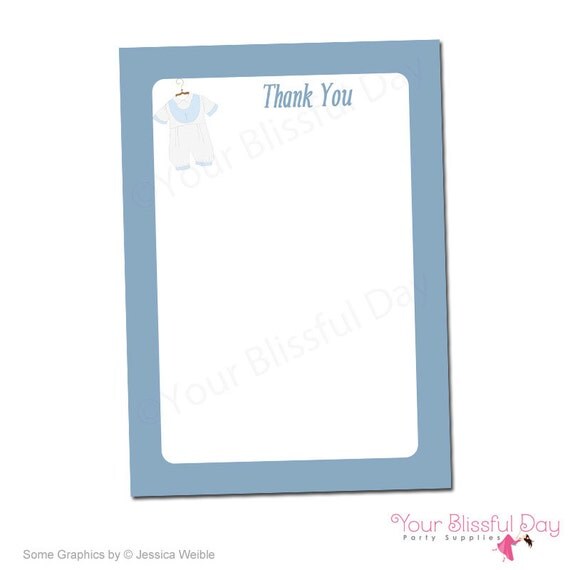 PRINTABLE Baby Boy Christening/Baptism Party Thank You Cards Il_570xn
