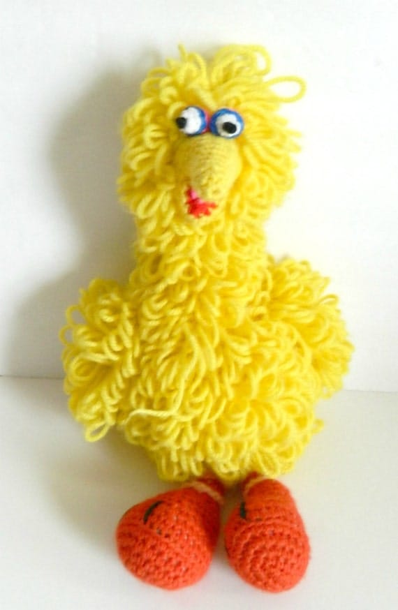 big bird stuffed animal vintage