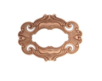Copper Rose Gold Brass Stamping Heirloom Quality Nouveau frame portal Jewelry Making Altered Art Made in the USA Dr Brassy Steampunk