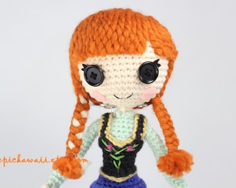 PATTERN: Anna Crochet Amigurumi Doll