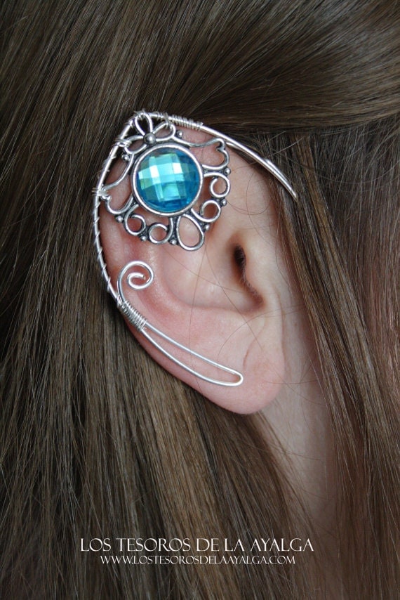 Download Elven ear cuff elvish earring elven ear elf ear BLUE