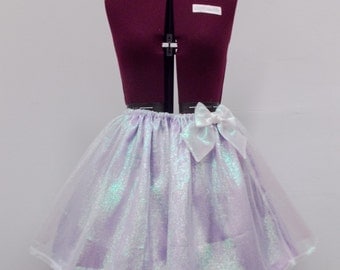 Sheer Shimmer Fairy Kei Lolita Elastic Waist Skirt Choose Your Color