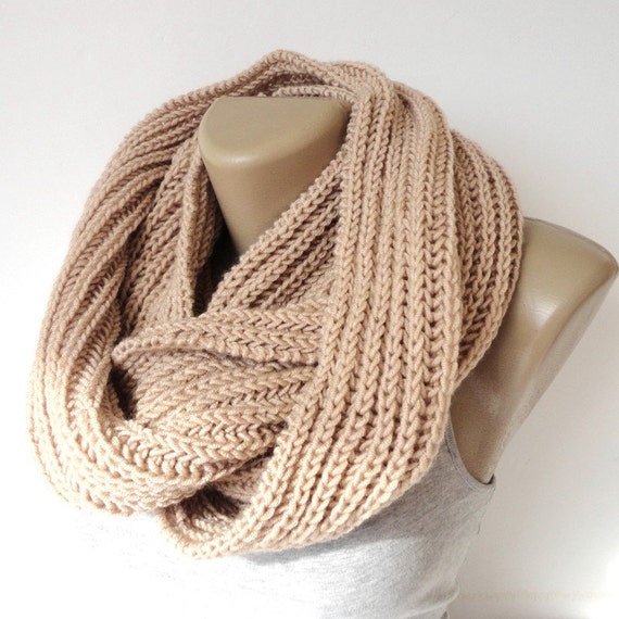 ON SALE // Chunky Knitted Scarf Winter Scarf Women Knit