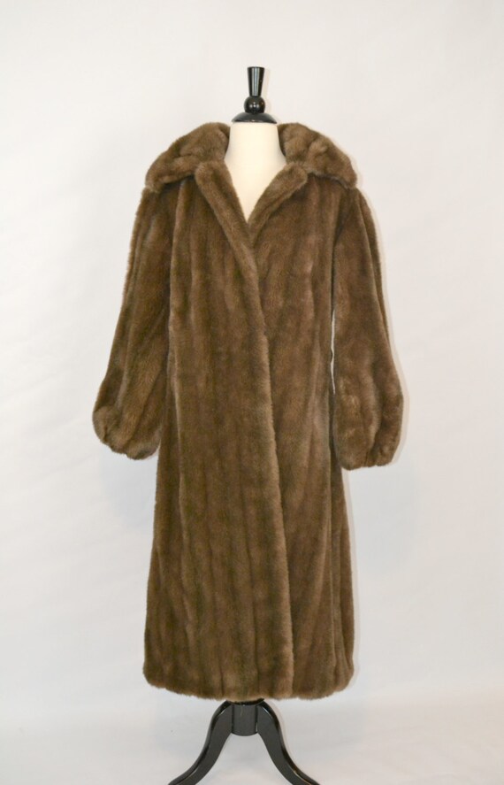 1960s Grandella II Faux Mink Fur coat