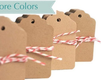 Kraft mini tags. Kraft gift tags. Blank brown tags. Small gift tag die cuts eco friendly natural paper. READY TO SHIP Gift Tags Many colors