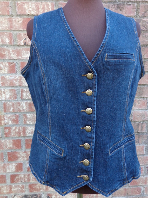 Women's Denim Vest Jean Vest