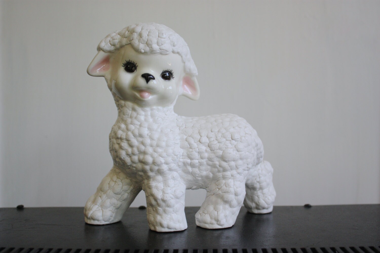 ON SALE Vintage Baby Sheep Lamb Figurine by oyaki on Etsy
