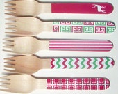 Graphic Pattern Christmas Multi Pattern Red and Green Spoons or Forks - Set of 20 Il_170x135