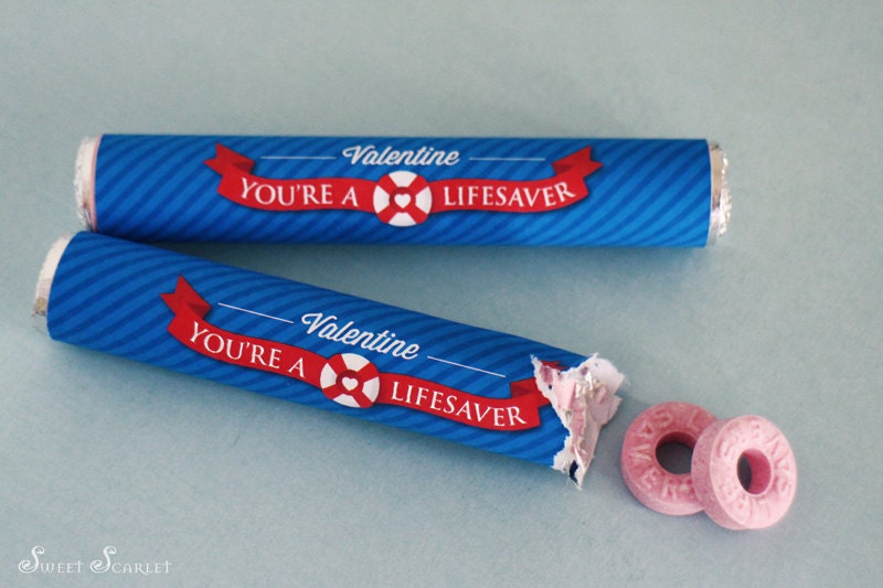 VALENTINES DAY Lifesaver Wrappers by SweetScarletDesigns on Etsy