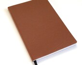 Tan Faux Leather Journal, Half Page