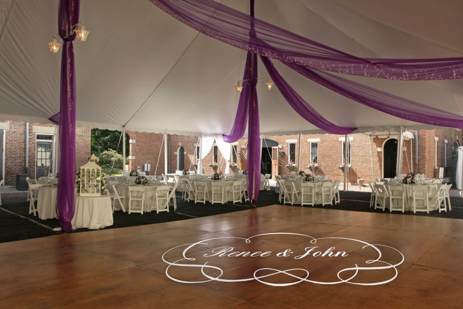 Wedding and Reception Dance Floor Custom Personalized Couples