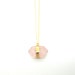 Petite Rose Quartz Necklace, Raw Rose Quartz Point Gold Filled