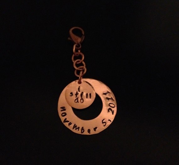Items similar to Copper Wedding Anniversary Keychain on Etsy