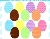 CIJ SALE - Easter Eggs Clip Art - Easter Clip Art - Digital Pattern Easter Eggs Clipart - Easter Egg Hunt Il_170x135