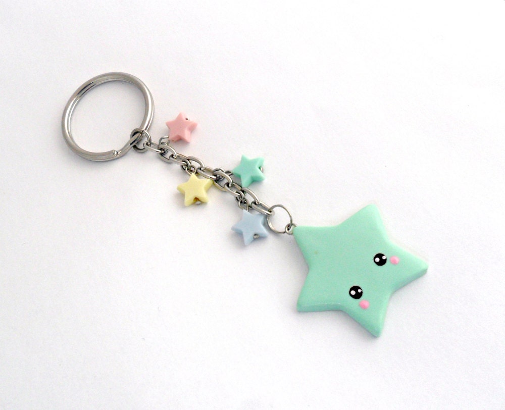 ON SALE Kawaii Shooting Star Keychain Lolita Fairy Kei Cute