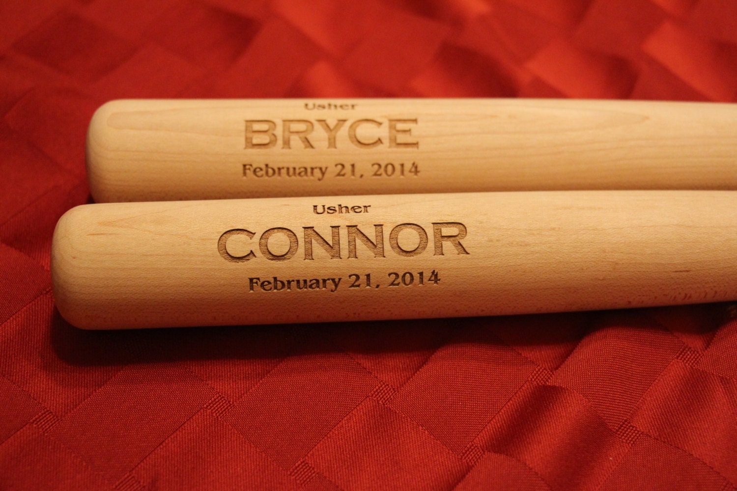 17 Personalized Baseball Bat Ring Bearer Gift Custom