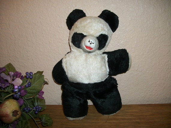 black panda teddy bear