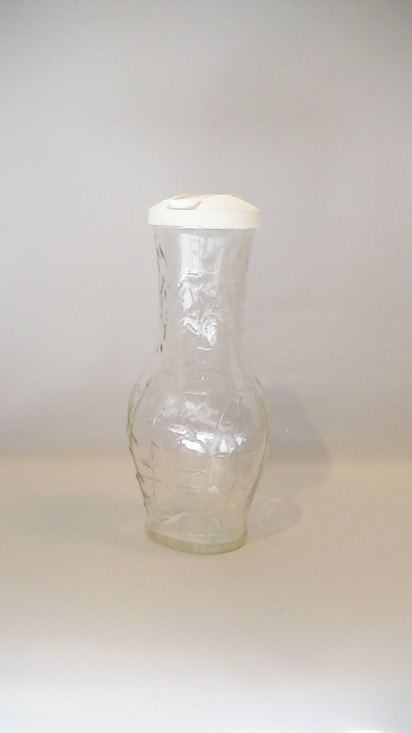 Vintage Good Seasons Salad Dressing Clear Glass Cruet Mixing