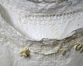 Circa 1920s La Grecque Tailored Underwear - A White Cotton Envelope Chemise or Teddy Slip, ~~by Victorian Wardrobe