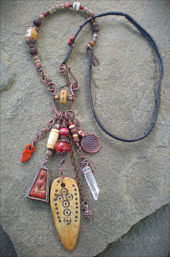 Moon Goddess Shaman Amulet Necklace