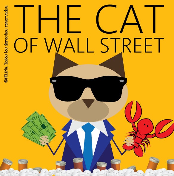 The Wolf of Wall Street, sticker 3.9 x 3.9 in from PonjaHija on Etsy Studio