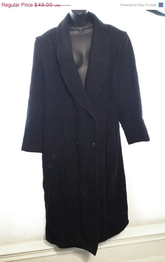 Sale Vintage Donnybrook Coat Wool Full Length by BelleJewelNoir
