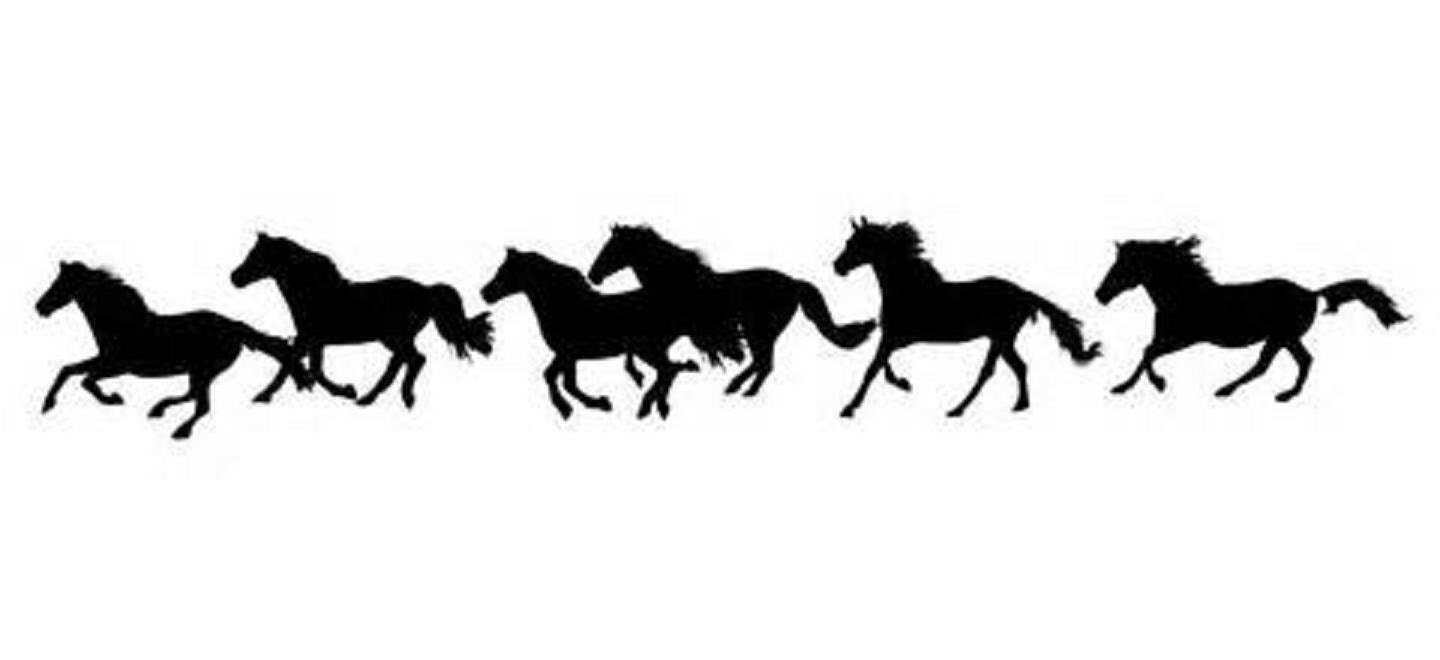 Running Horses Decal/ Running Horses / Horse Decal / by Adsforyou