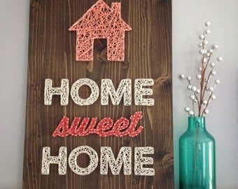 MADE TO ORDER String Art Home Sweet Home Sign
