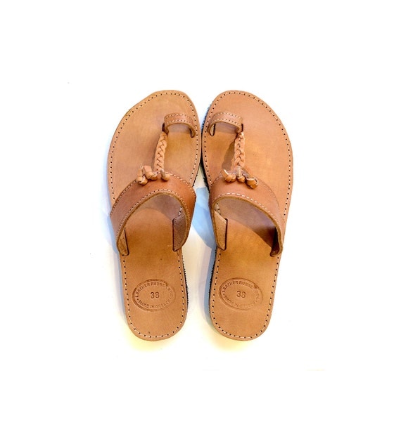 Ringtoe Leather Sandal Women flat sandal beach by SANDALIANAS