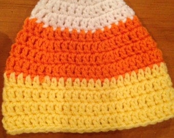 Candy Corn Hat - Halloween, Fall, Sizes Baby to Adult