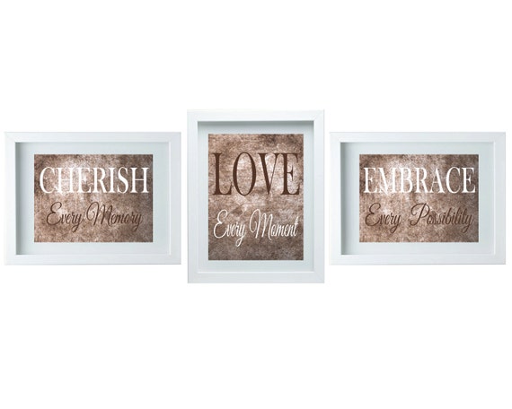 Cherish Love Embrace Wall  Art  Kitchen Decor  by FMDesignStudio