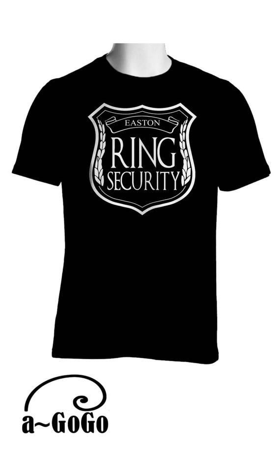 Personalized Ring Bearer T-Shirt, Ring security, ring bearer shirt, ring security shirt