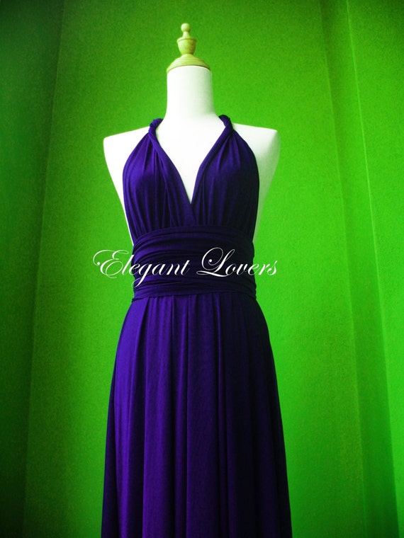 Navy Blue Gala Dinner Dress Christmas Party Dress by Elegantlovers