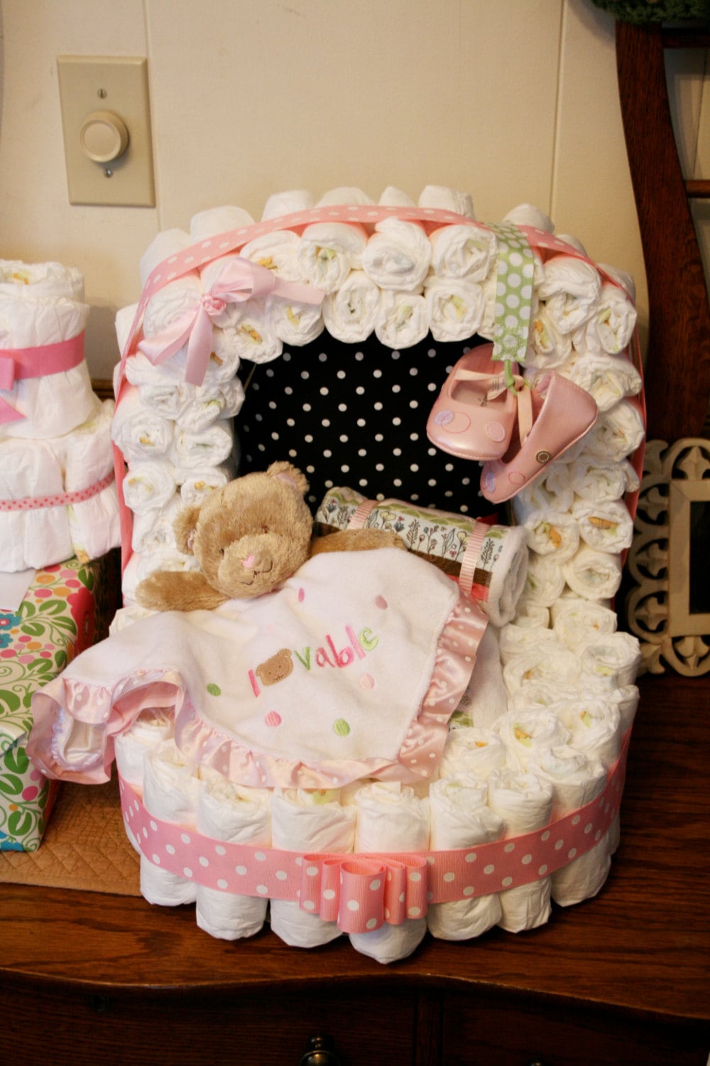 Diaper PATTERN Diaper Cake for a Baby Shower Diaper PATTERN Diaper Cake for a Baby Shower