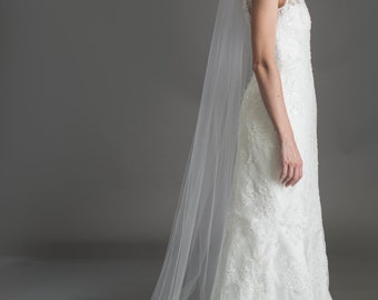 Single layer cathedral veil -made to order-