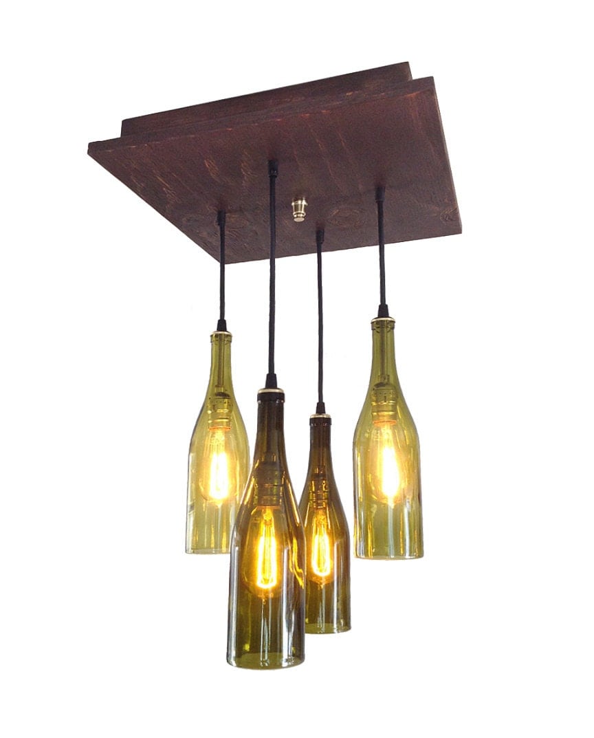 Wine Bottles Chandelier Home Furniture Design Kitchenagenda Com Rustic Wine Bottle Chandelier By Industriallightworks Bottles