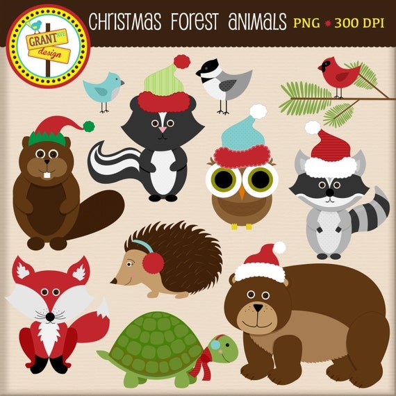 clipart christmas animals - photo #19