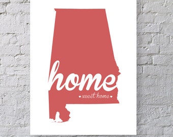 Download Alabama State Art - Home Sweet Home - Wall Decor - Sweet ...