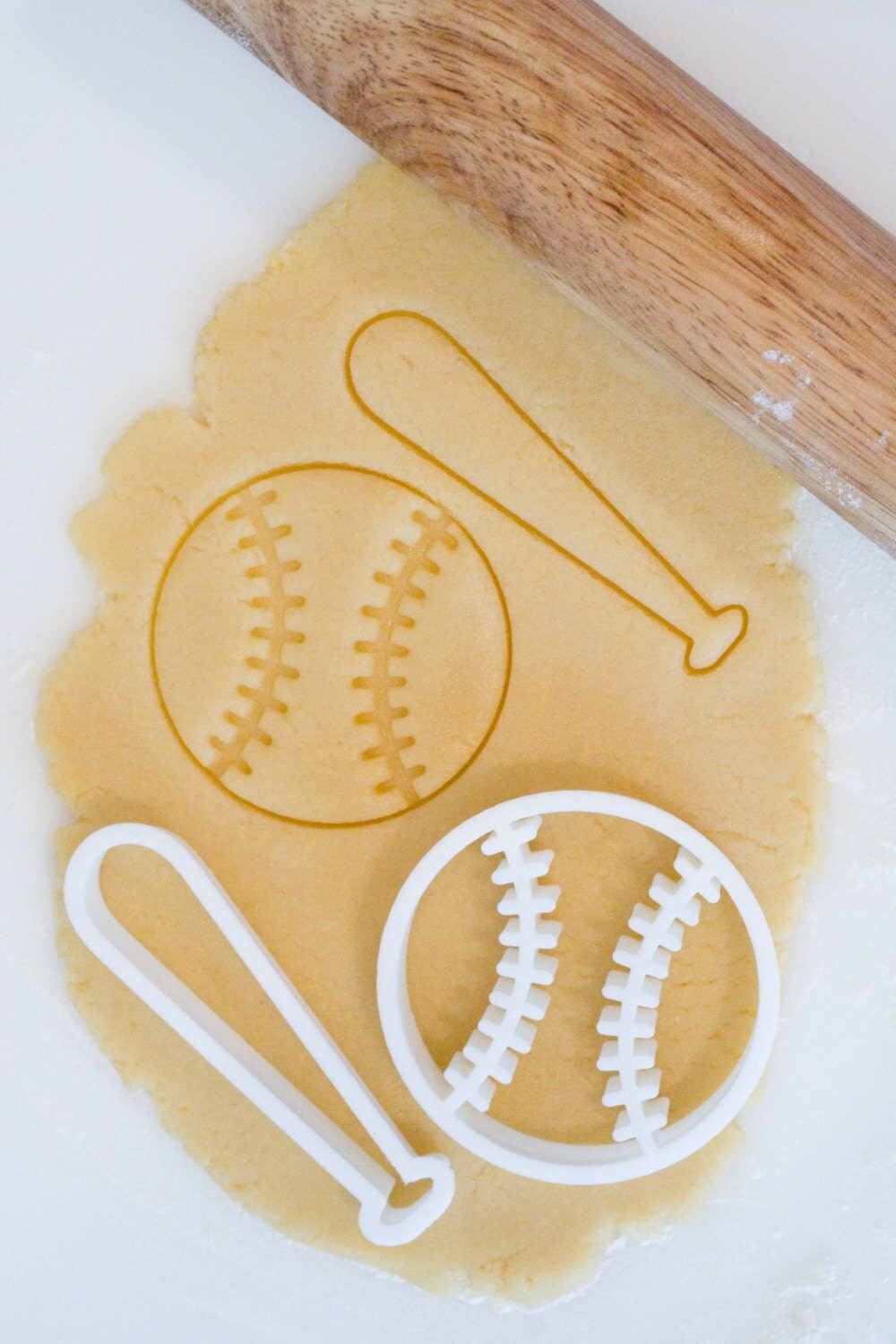 Baseball and Baseball Bat Cookie Cutter