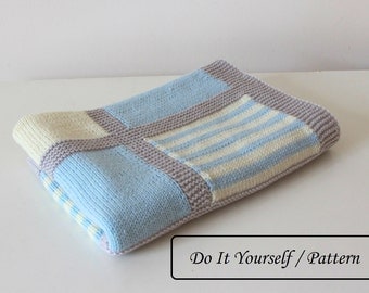 Knit baby blanket pattern / baby blanket pattern / baby ...