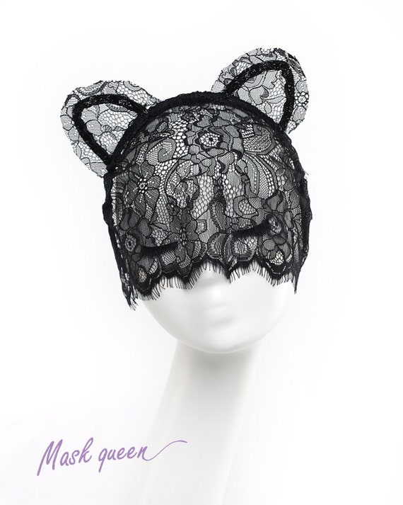 Sexy Cat Ears Lace Veil Party Accessories Sexy By Maskqueen 8916