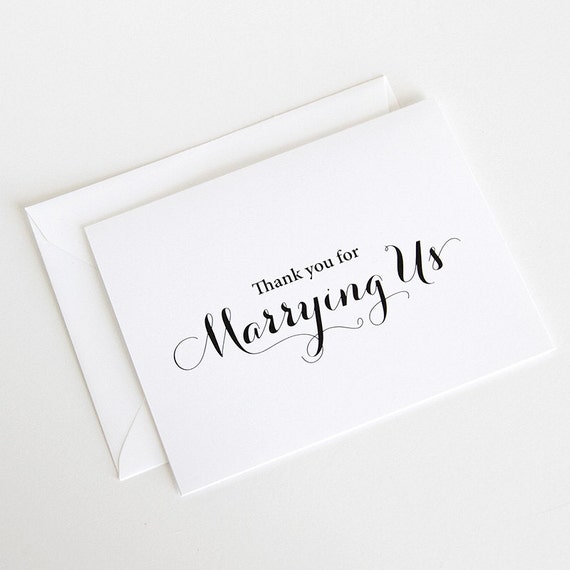 Unique 40 Thank You Card Officiant
