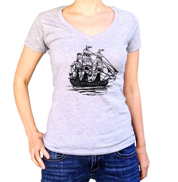 Vintage Pirate Ship Shirt Pirate Shirt Nautical Shirt